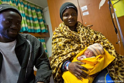 A Nigerian, Taiwo gives birth on board rescue ship