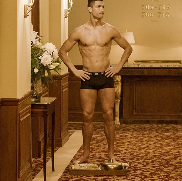 Cristiano Ronaldo near naked shots