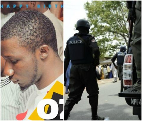 Twitter user and police picture