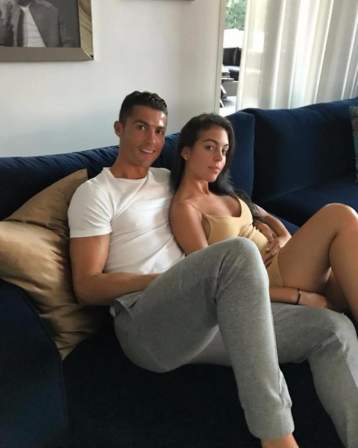 Ronaldo and girlfriend