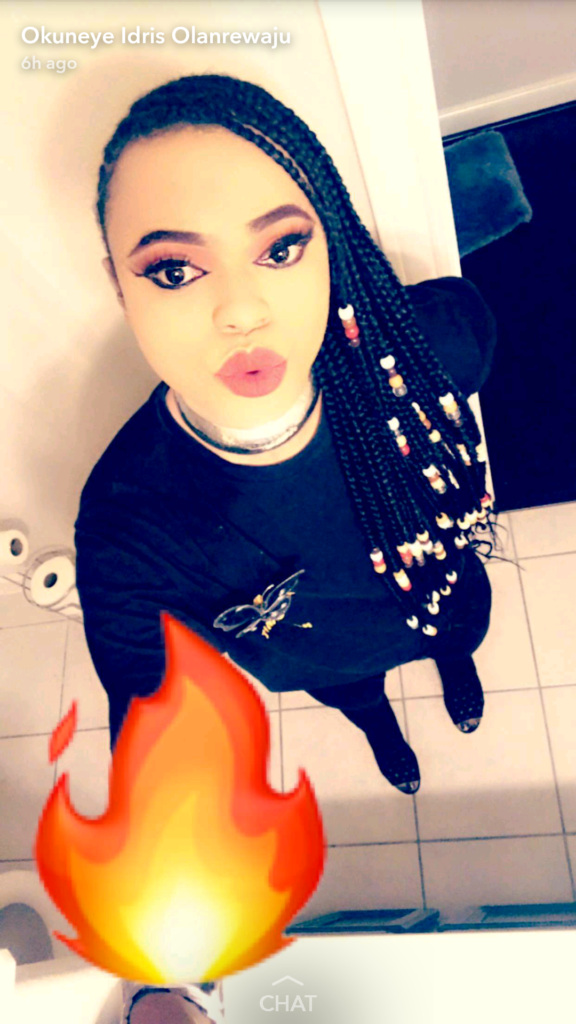Bobrisky flaunting the $70 hair