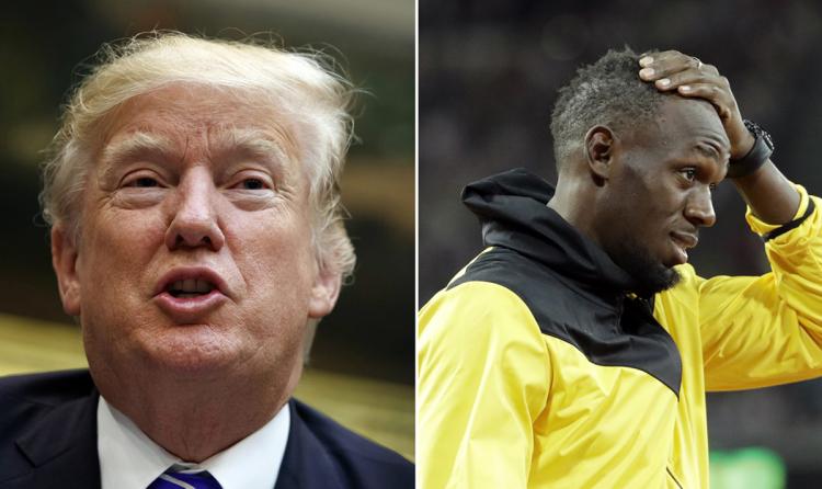 Trump tries to bring Usain Bolt into the debate
