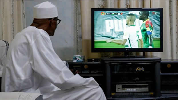 Buhari watching TSTV