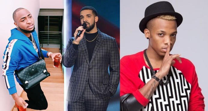 davido, tekno and drake