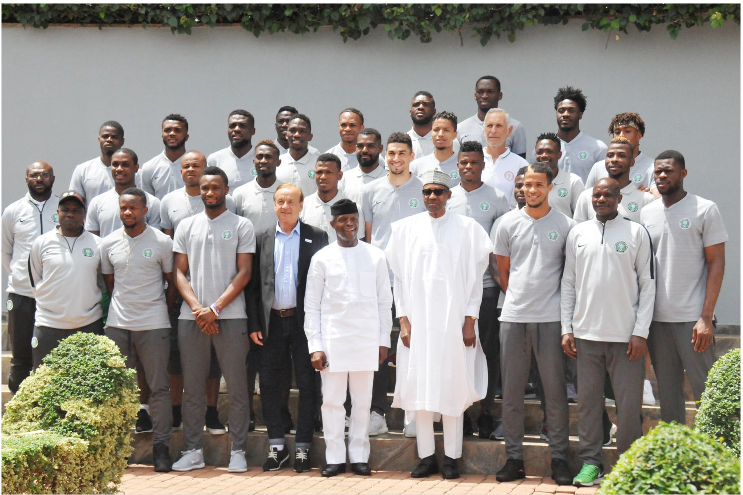 Buhari and Super Eagles