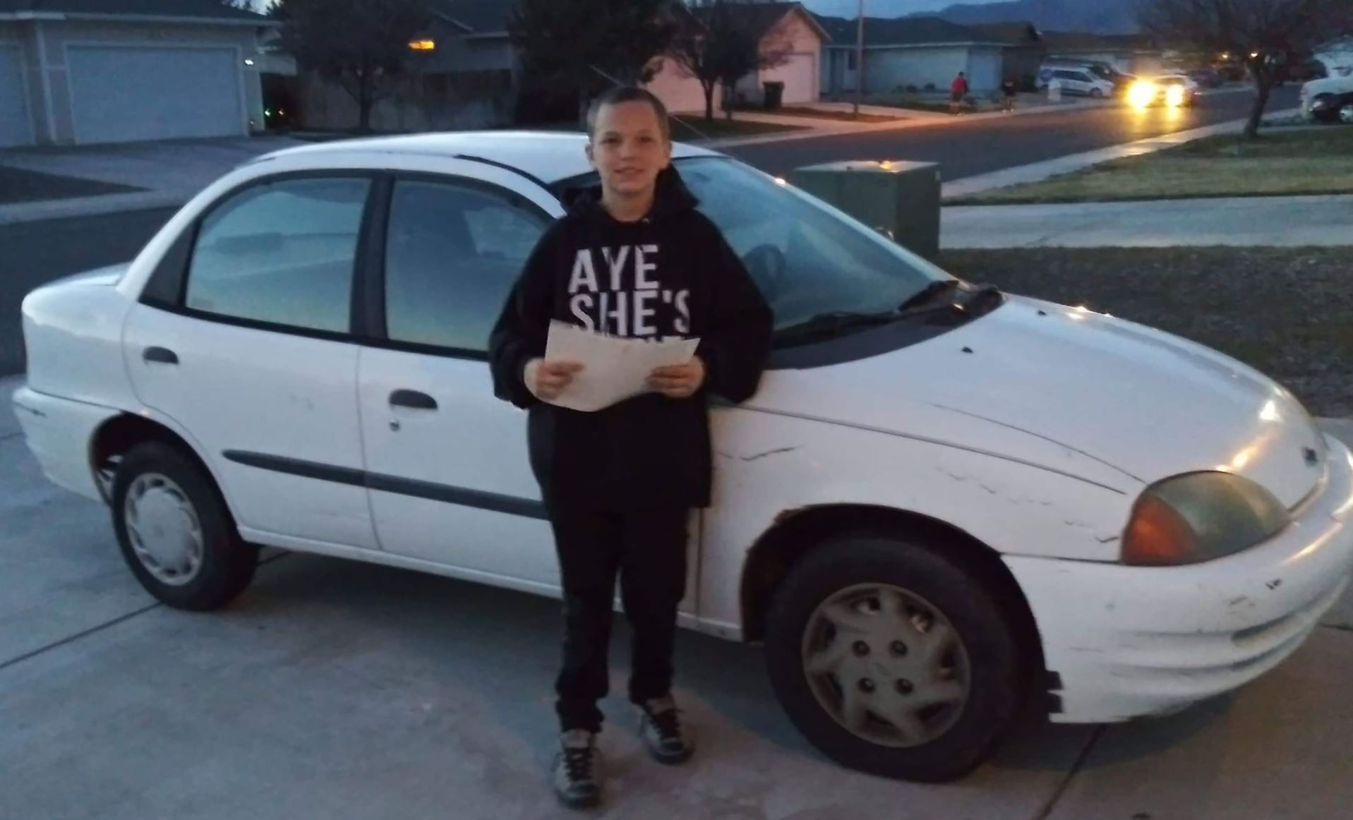 13-year-old boy buys a car for his mom