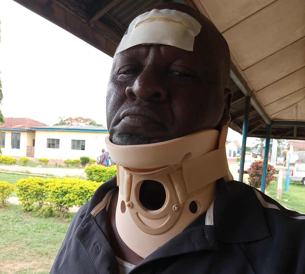 Kehinde Bamigbetan escapes death in auto crash