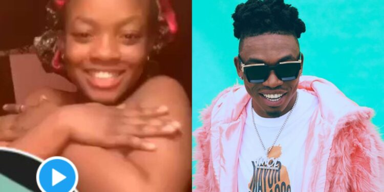 Teenager dances to Mayorkun’s ‘Geng’ song on her birthday suit in the most abominable manner (Video)