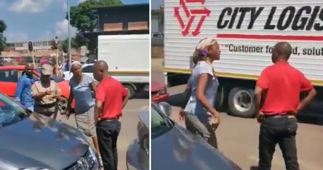 South African woman catches her husband, self isolating with side-chick in a hotel (Video)