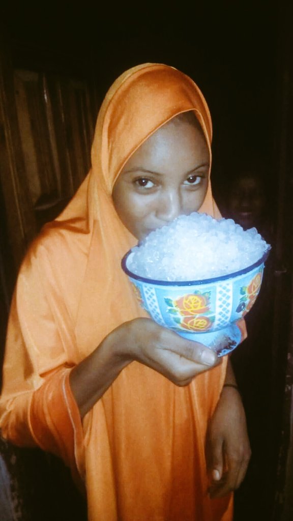 Taraba: Residents excited as it rains hails (photos)
