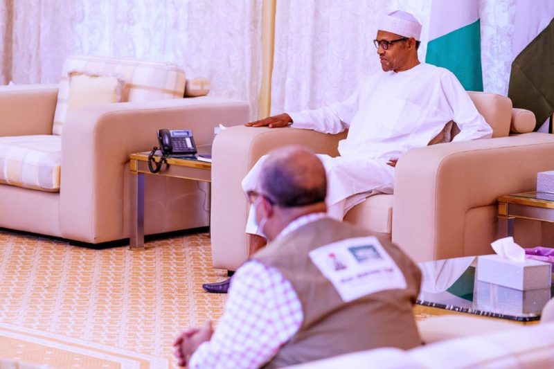 JUST IN: Presidency releases video of Buhari receiving Health Minister, NCDC DG