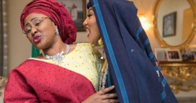 Moment Aisha Buhari reunited with her daughter after 14 days in self-isolation (video)