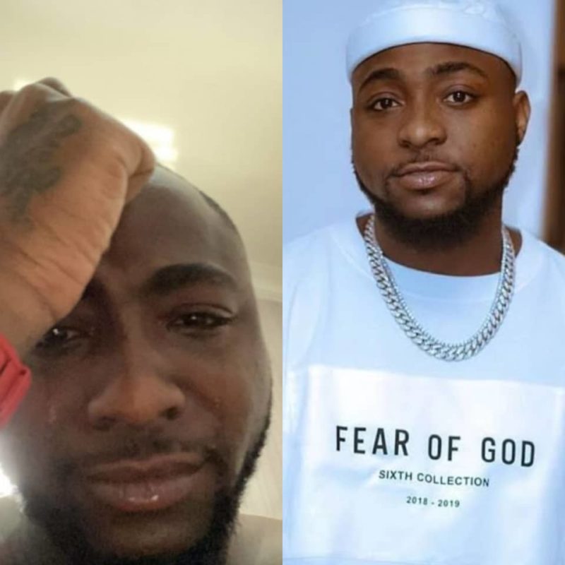 Hilarious comments trail Davido's picture while mourning close friend