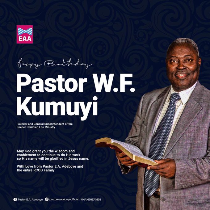 Pastor Adeboye celebrates Kumuyi as he clocks 79