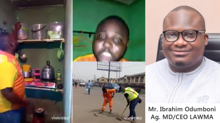 Lagos cleaner calls out LAWMA director, Ibrahim Odumboni over three months unpaid salary (video)