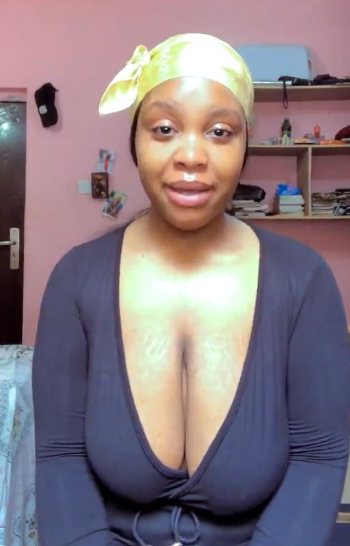 19-year-old Nigerian lady cries out after being body-shamed repeatedly for  having saggy boobs (video)