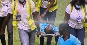 Referee slumps, Referee collapses, Cote d’Ivoire vs Ethiopia, referee Charles Bulu