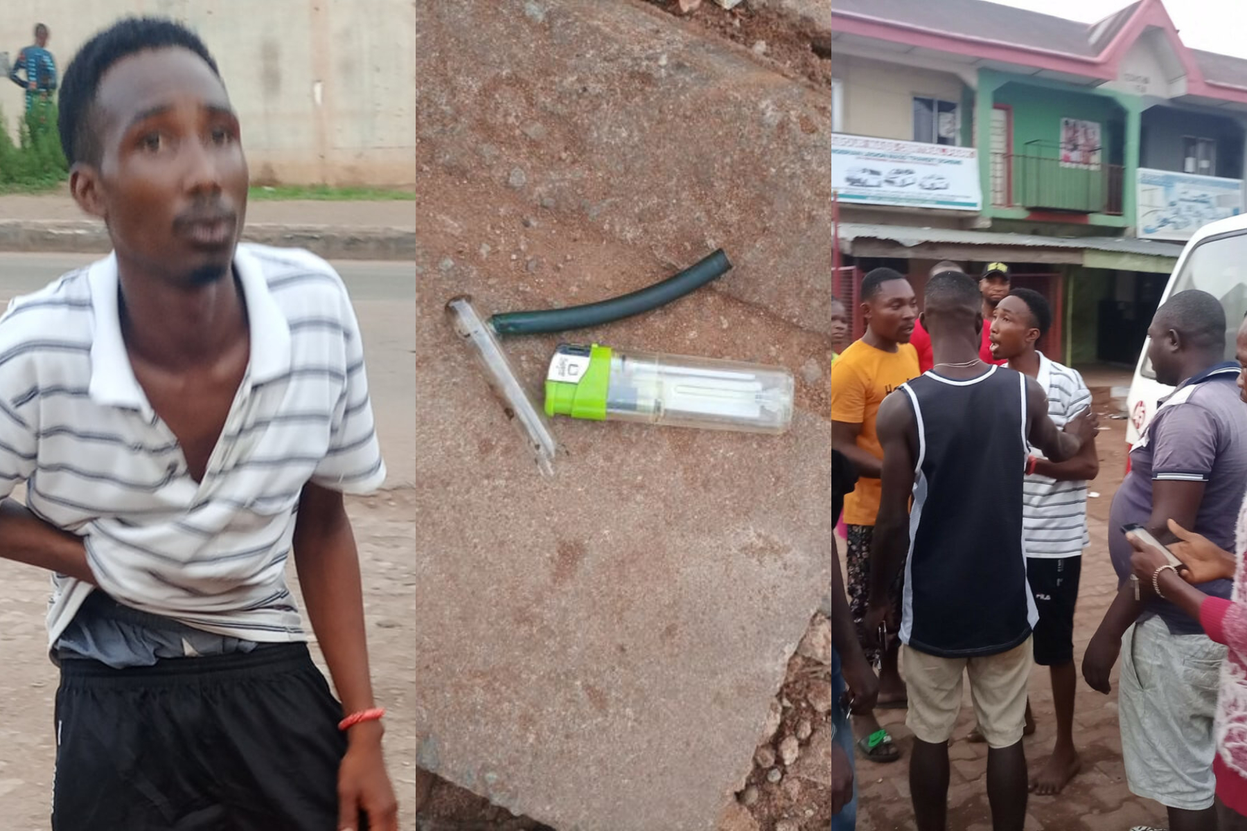 PHOTOS: Anambra man acts ‘crazy’ after allegedly taking hard drugs