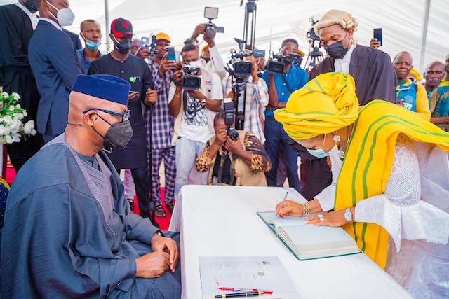 Dapo Abiodun swears-in councillors, chairmen