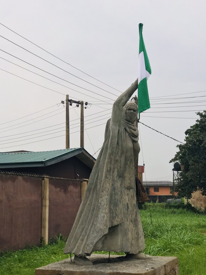 PHOTOS: UNIBEN student creates life-size statue to honour BBOG campaigner, Aisha Yesufu 