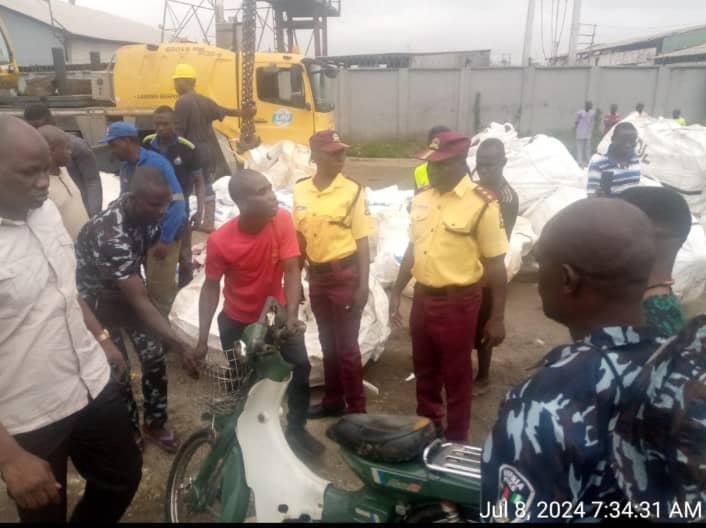 Truck crushes female bike rider to death in Lagos