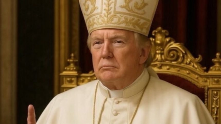 Trump draws criticism after posting AI image of himself as Pope