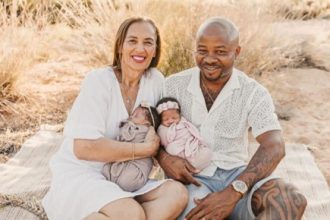 Australian grandma welcomes twins with young Nigerian husband