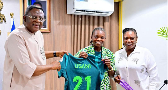 Otu rewards Super Falcons’ Miracle Usani with ₦50m, land