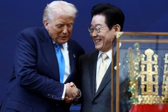 South Korea honors Trump with top national award, golden crown