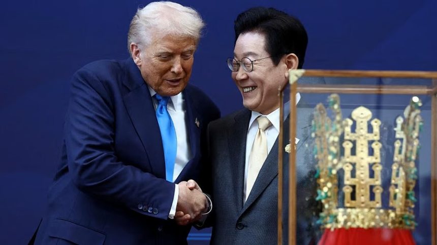 South Korea honors Trump with top national award, golden crown