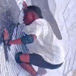 Nigerian artist, Nuel Geoffrey attempts GWR for largest drawing by mouth