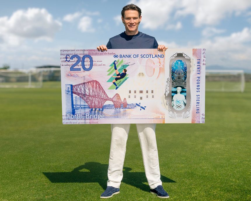 Scottish bank features McTominay's overhead on new £20 banknote