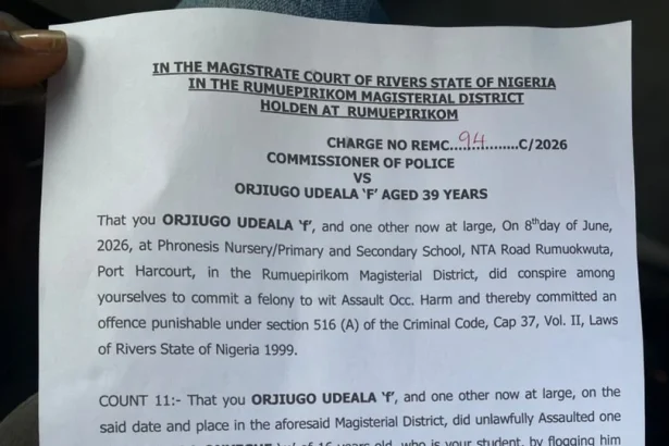 Rivers school proprietress arraigned over alleged assault of student